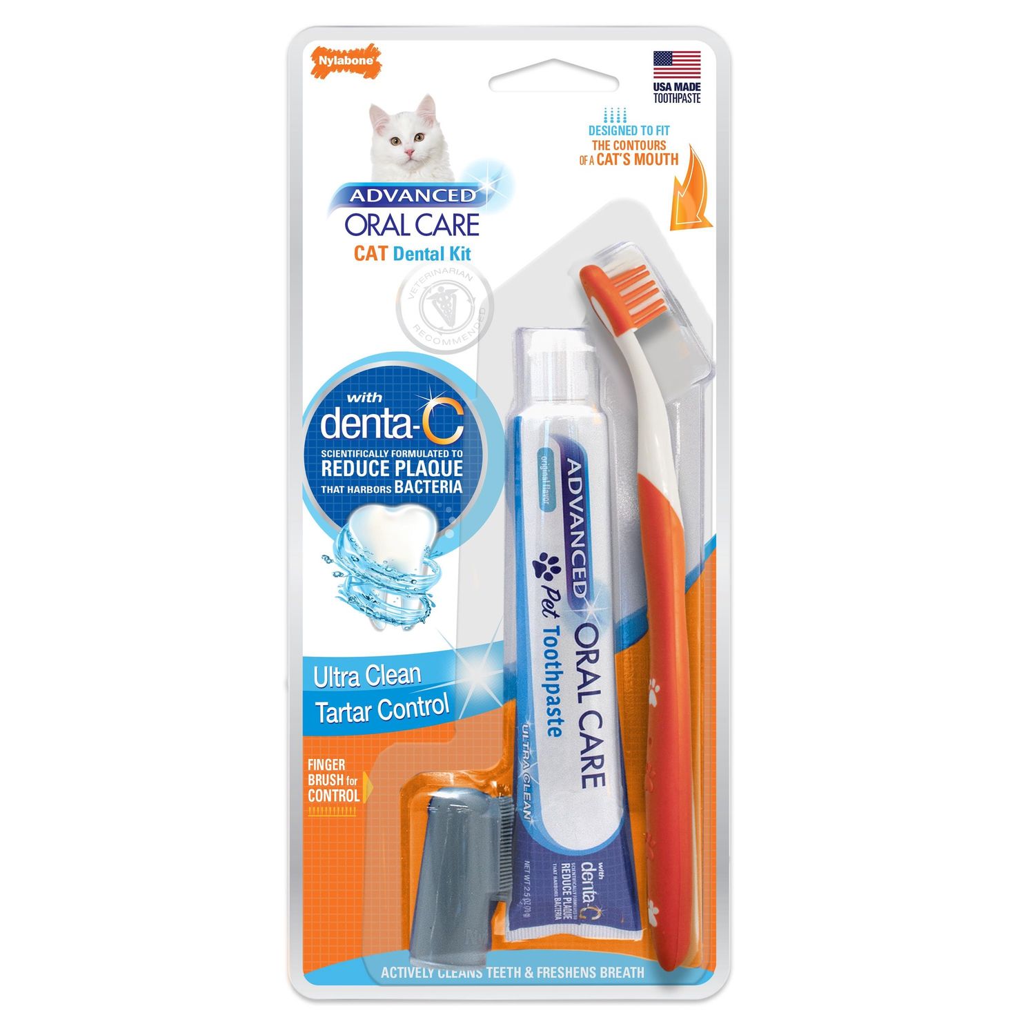 NYLABONE Advanced Oral Dental Kit Cat