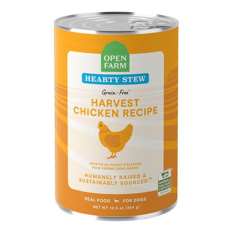 OPENFARM DOG HEARTY STEW GRAIN FREE HARVEST CHICKEN RECIPE 12.5OZ