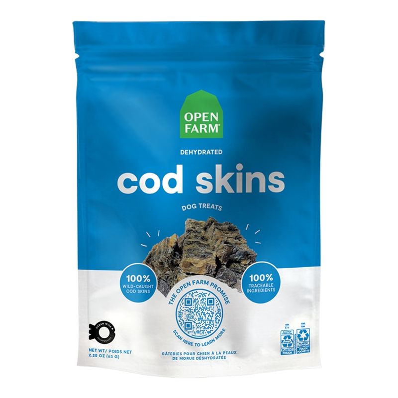 OPENFARM Dog Dehydrated Cod Skins 2.25oz