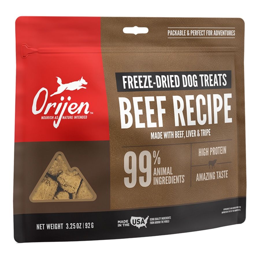 ORIJEN DOG Angus Beef Freeze-Dried treats 3.25oz.