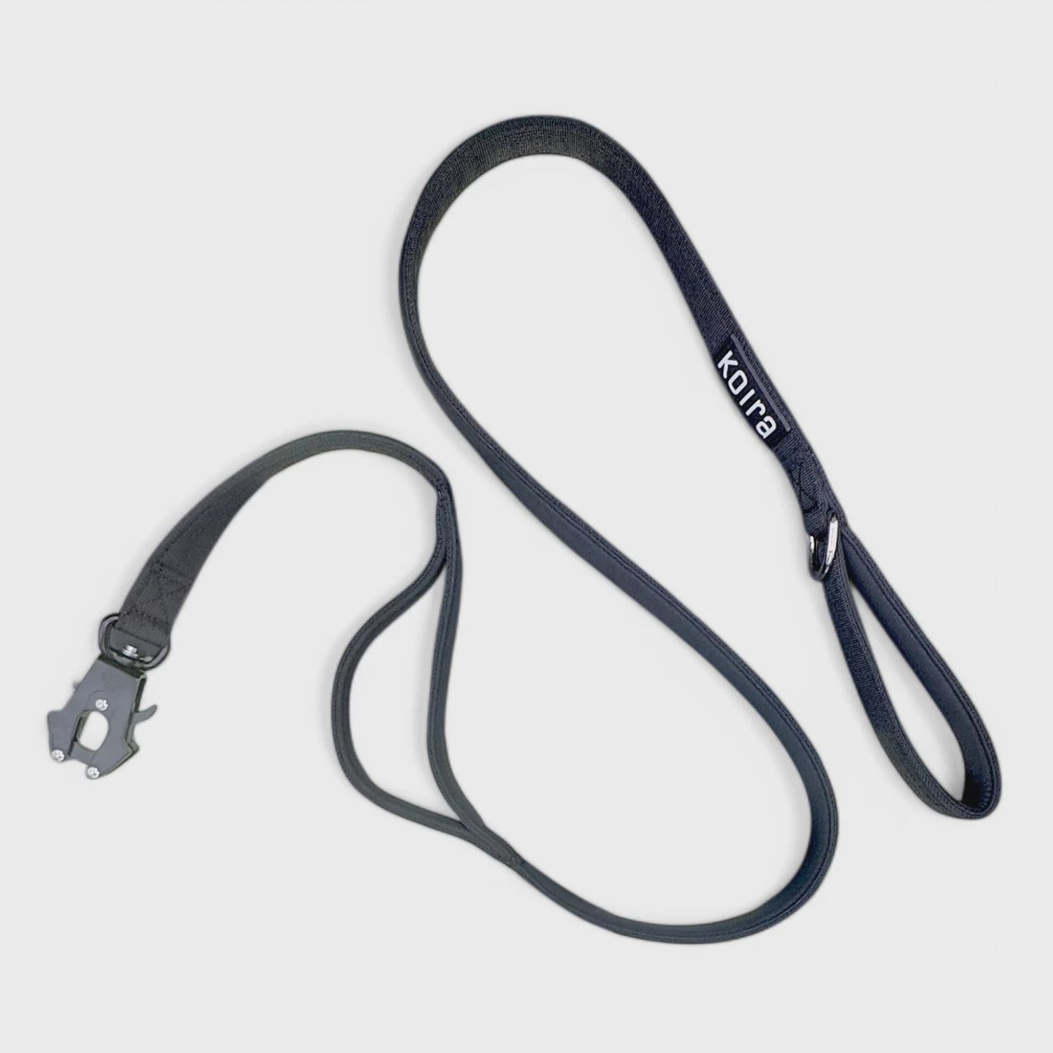 KOIRA LEASH Black Dual-Handle 5 ft