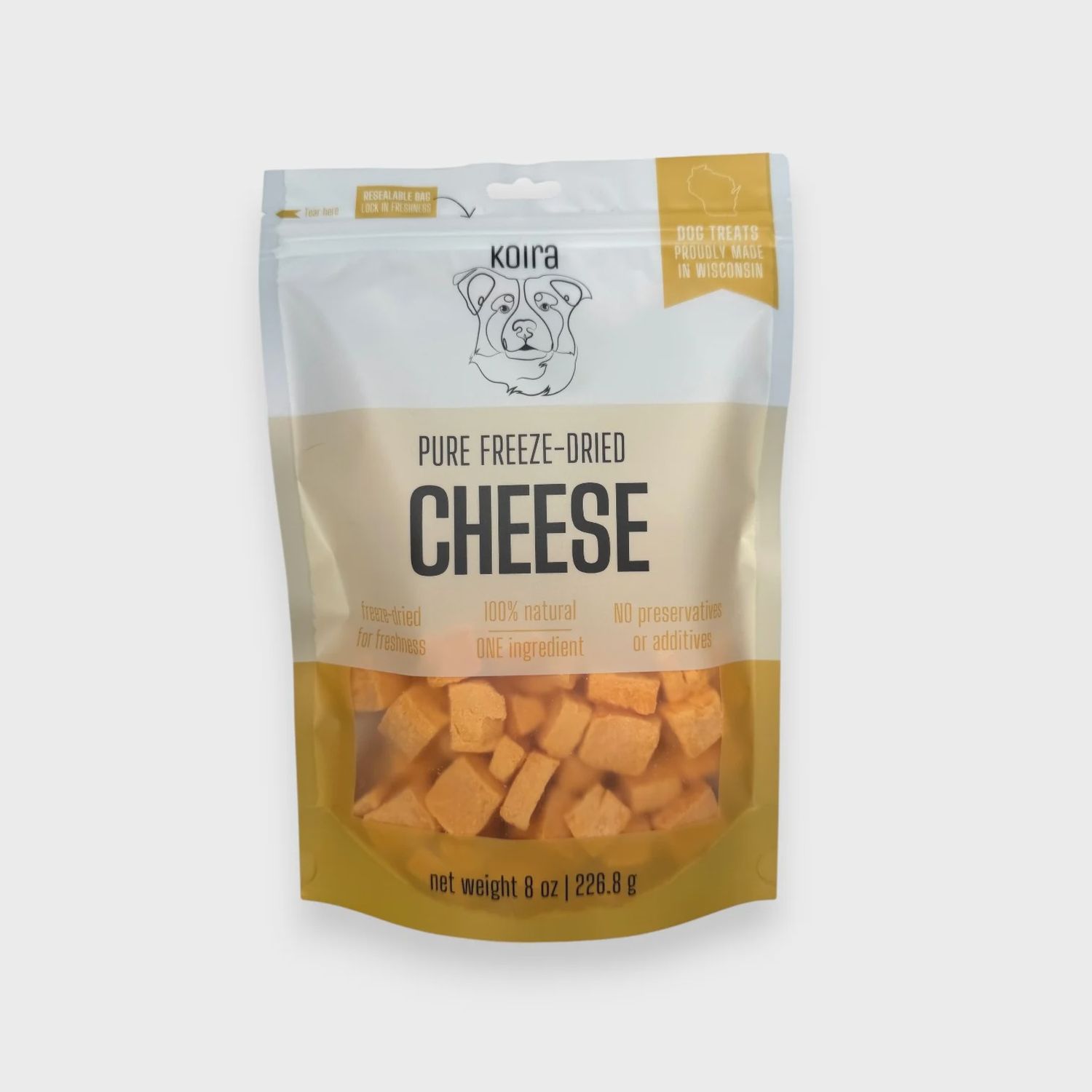 KOIRA Freeze-Dried CHEESE DOG TREATS 2OZ