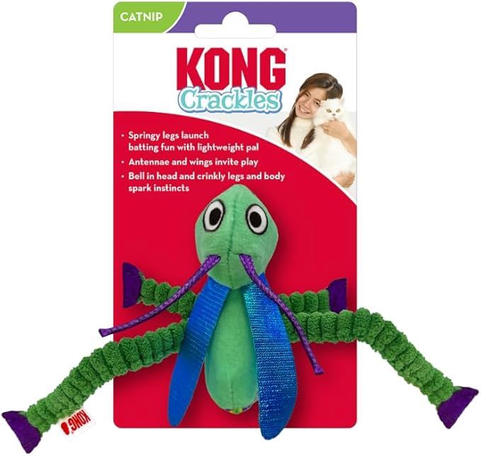 Kong Crackles Grasshopper Cat Toy