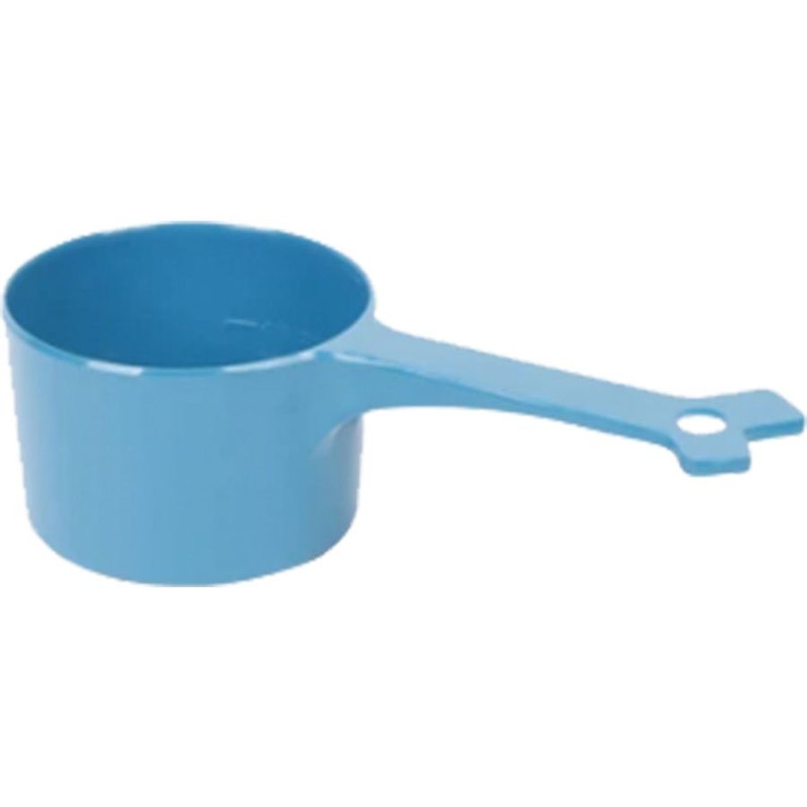 MESSY MUTTS DOG &amp; CAT FOOD SCOOP 1 CUP BLUE
