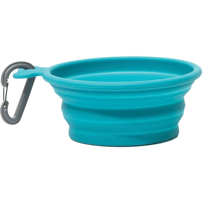 MESSY MUTTS Dog Collapsible Bowl Blue