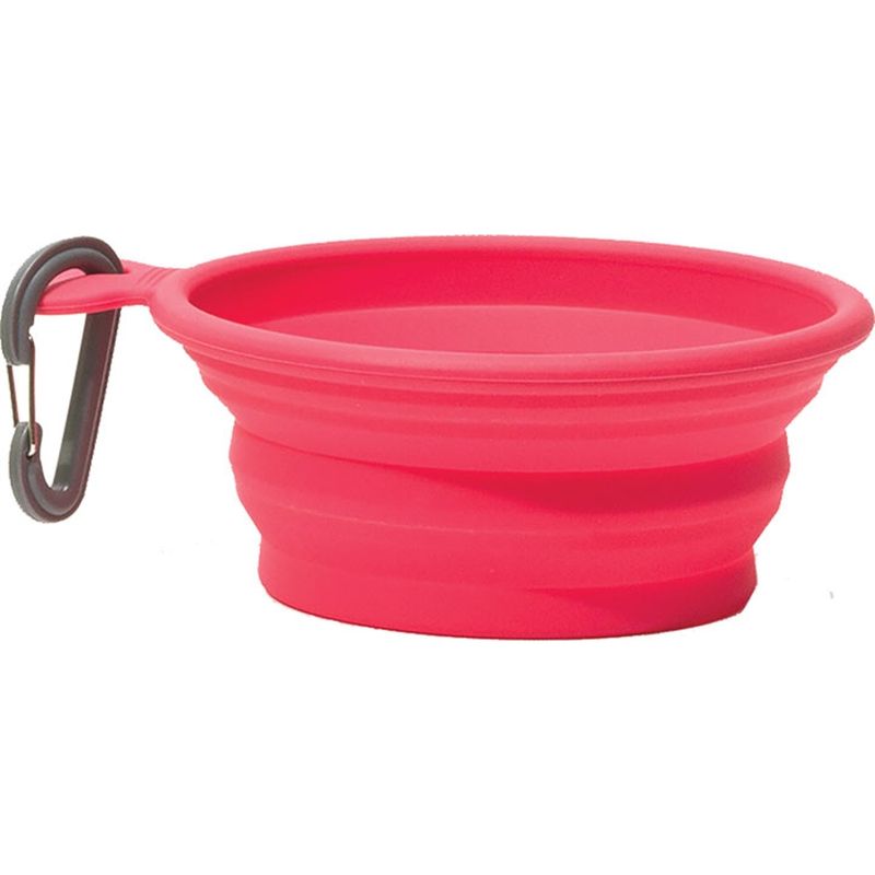 MESSY MUTTS Dog Collapsible Bowl Red
