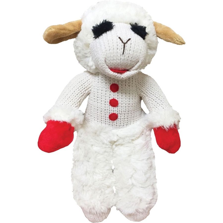 MULTIPET DOG STANDING LAMB CHOP, 13 INCHES