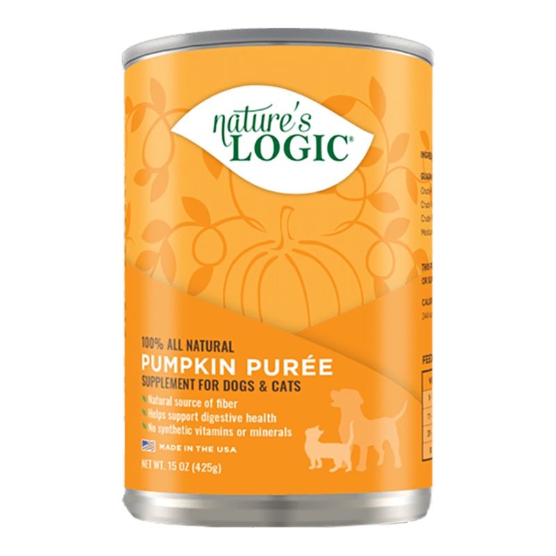 NATURE'S LOGIC DOG CAT PUMPKIN PUREE 15OZ