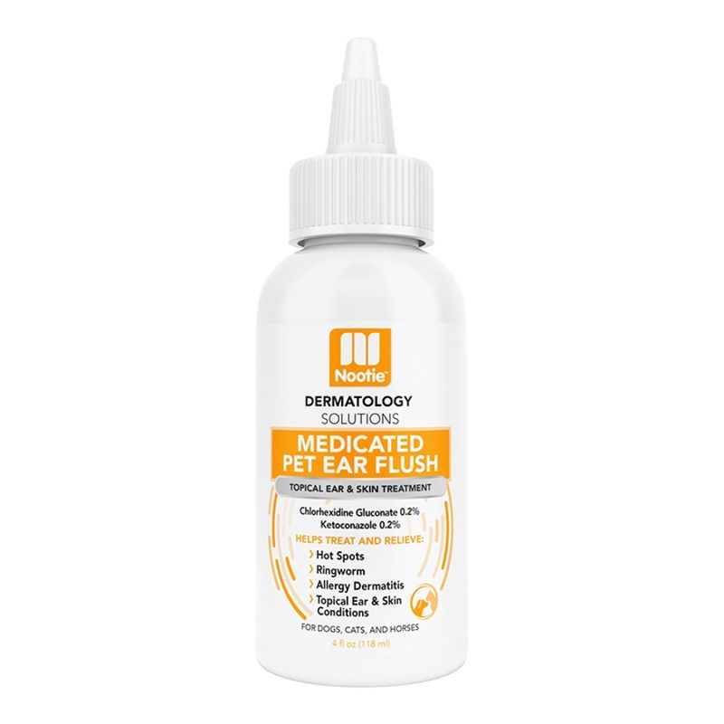 NOOTIE DOG DERMATOLOGY SOLUTIONS MEDICATED EAR FLUSH 4OZ