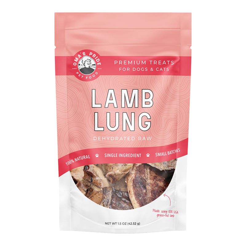 OMA'S PRIDE Dog Dehydrated Lamb Lung 1.5oz