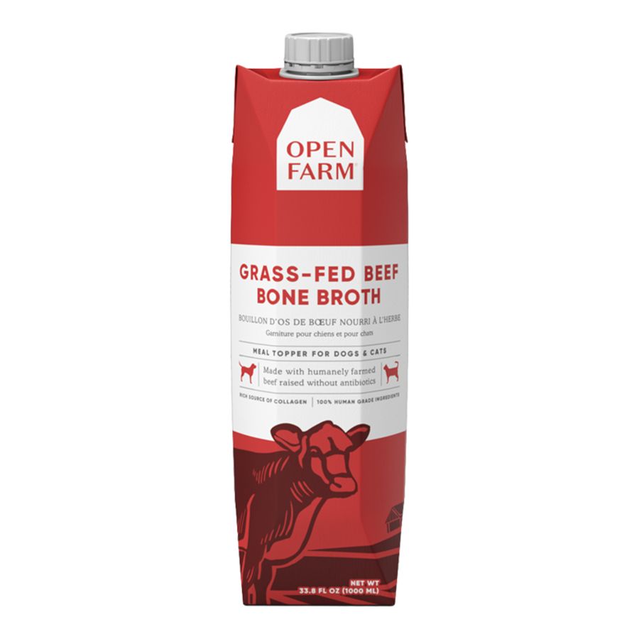 OPENFARM DOG &amp; CAT BONE BROTH BEEF 32OZ