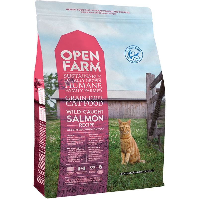 OPENFARM Cat Wild Caught Salmon Cat Food 4lb
