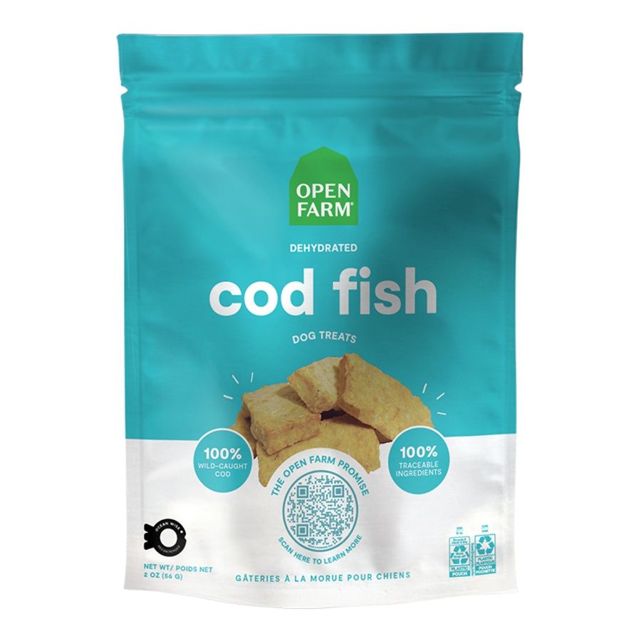 OPENFARM DOG Dehydrated cod fish treats 2oz