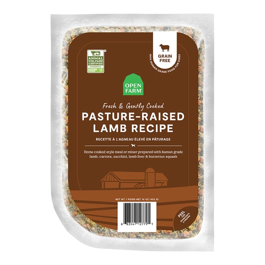 OPENFARM DOG FROZEN GRAIN FREE GENTLY COOKED LAMB 16OZ