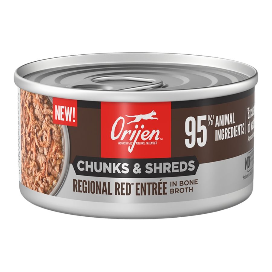 ORIJEN Cat Chunks &amp; Shreds Regional Red Entree, Size: 3 oz
