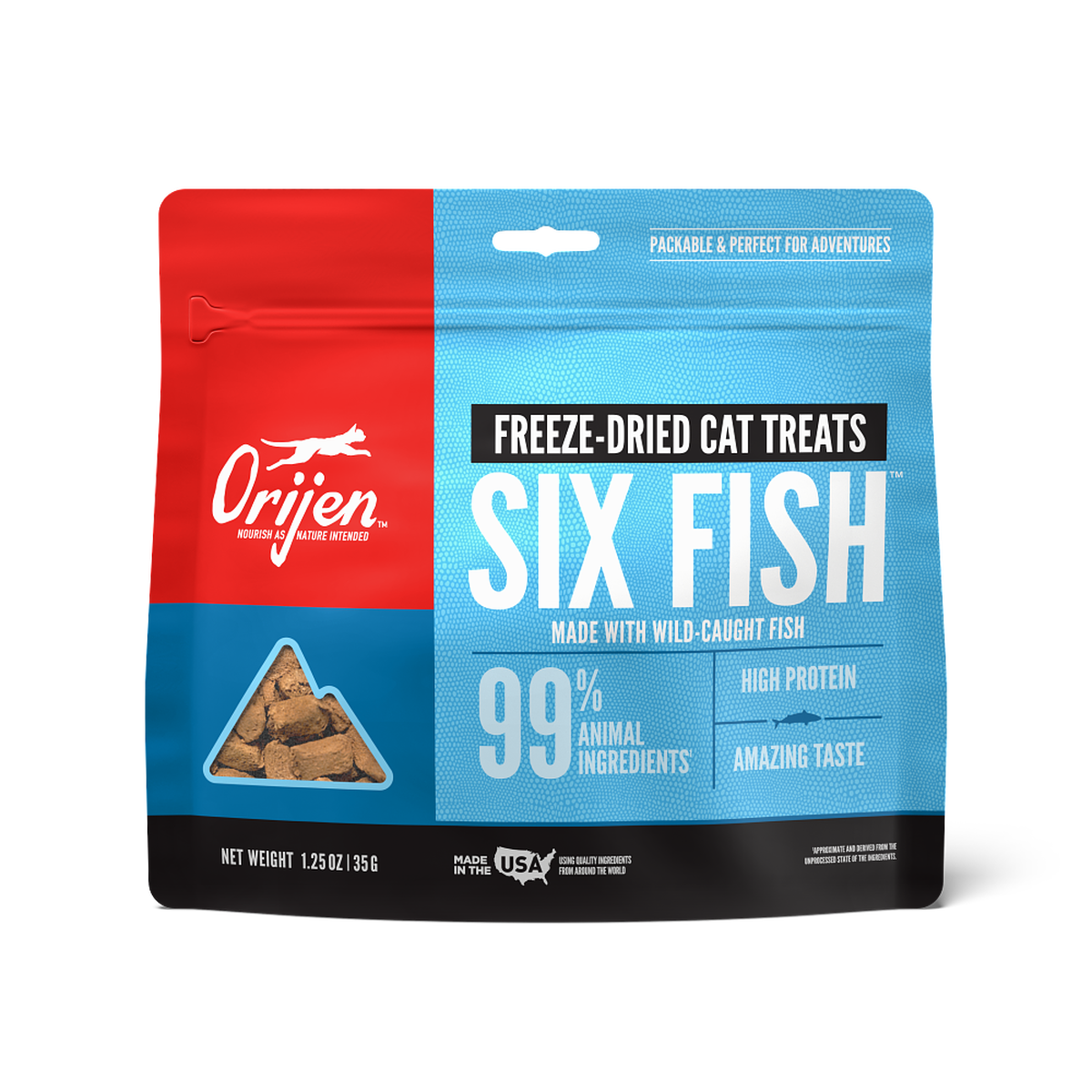 ORIJEN CAT Freeze-Dried Treat 6 Fish 1.25oz