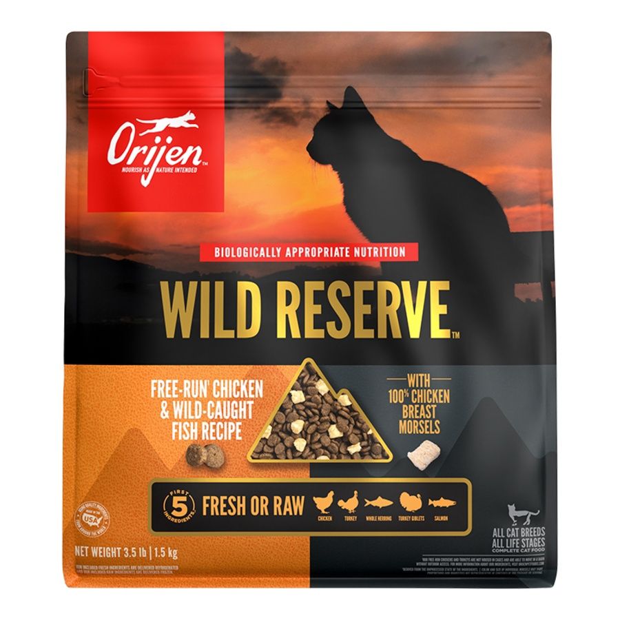 ORIJEN CAT Wild Reserve Free-Run Chicken &amp; Wild-Caught Fish Recipe 3.5lb
