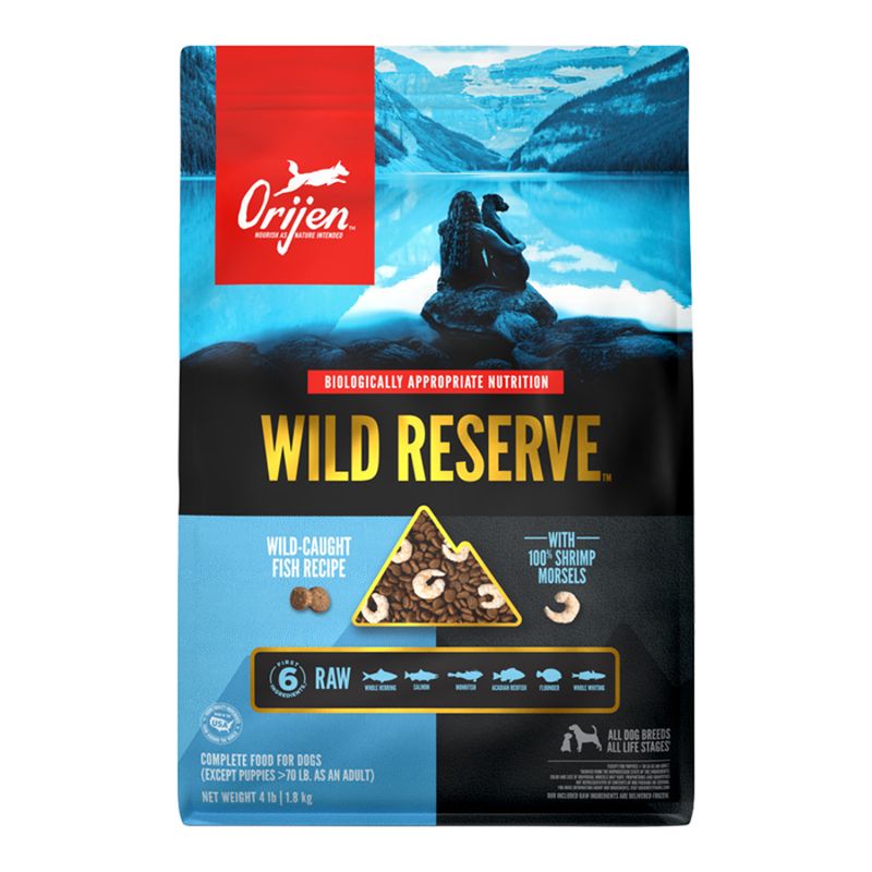 ORIJEN Wild Reserve Dog Grain Free Wild-caught Fish Recipe 4lbs