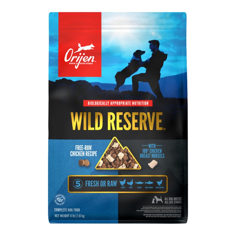 ORIJEN Wild Reserve Dog Grain Free Free-run Chicken Recipe 4lbs