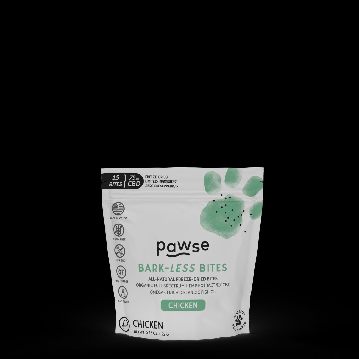 Pawse Dog Bark Less Bites Chicken 0.75oz