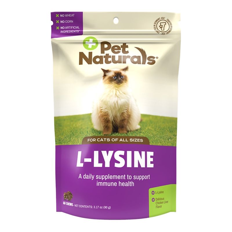 Pet Naturals Of Vermont Cat L-Lysine Chews 60 Count