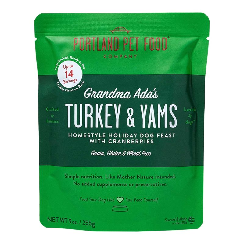 Portland Pet Food Topper Grandma Ada's Turkey &amp; Yams Dog Feast 9oz