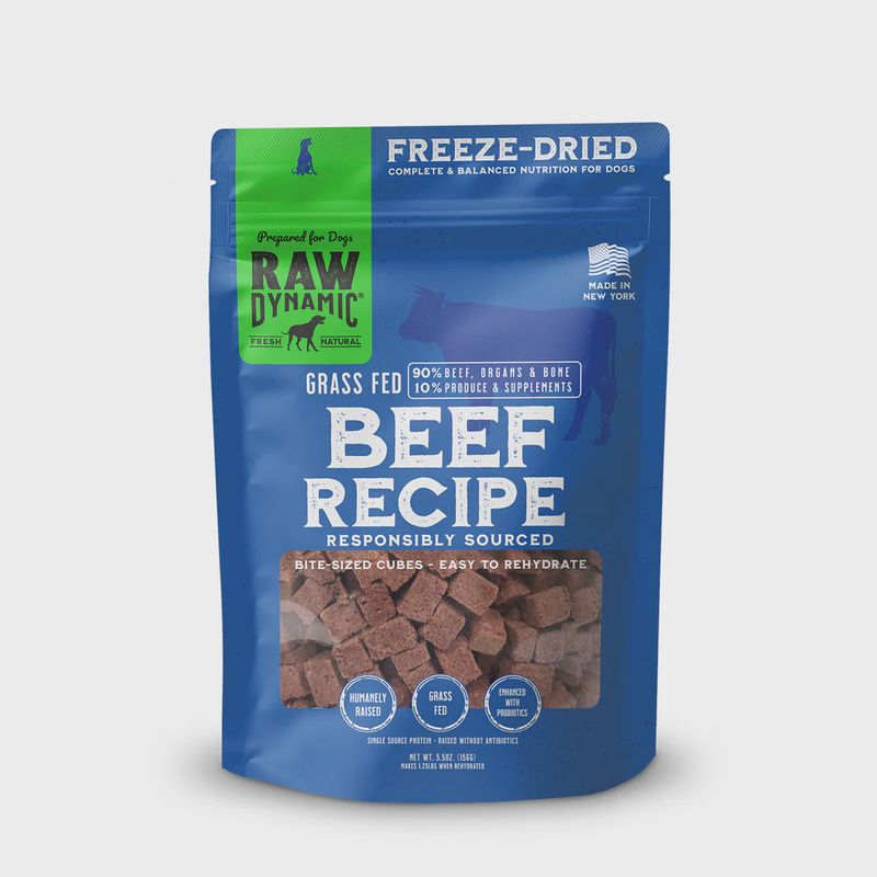 RAWDYNAMIC Freeze-dried Raw Beef Formula For Dogs 14oz