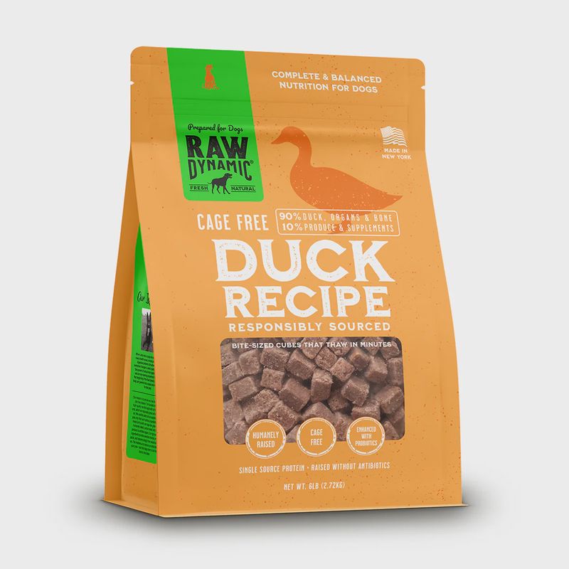 RAWDYNAMIC Frozen Duck Formula For Dogs 3lb
