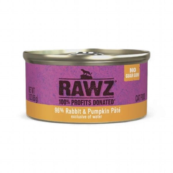 RAWZ 96% Cat Rabbit &amp; Pumpkin Pâté, Size: 3 oz