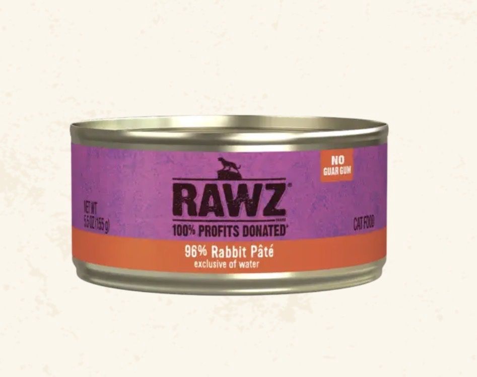 RAWZ CAT 96% Rabbit Pâté 5.5oz
