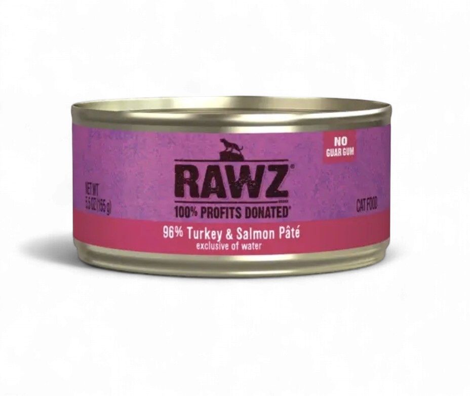 RAWZ Cat 96% Turkey &amp; Salmon Pate 5.5oz