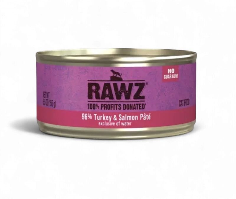 RAWZ Cat 96% Turkey &amp; Salmon Pate 5.5oz