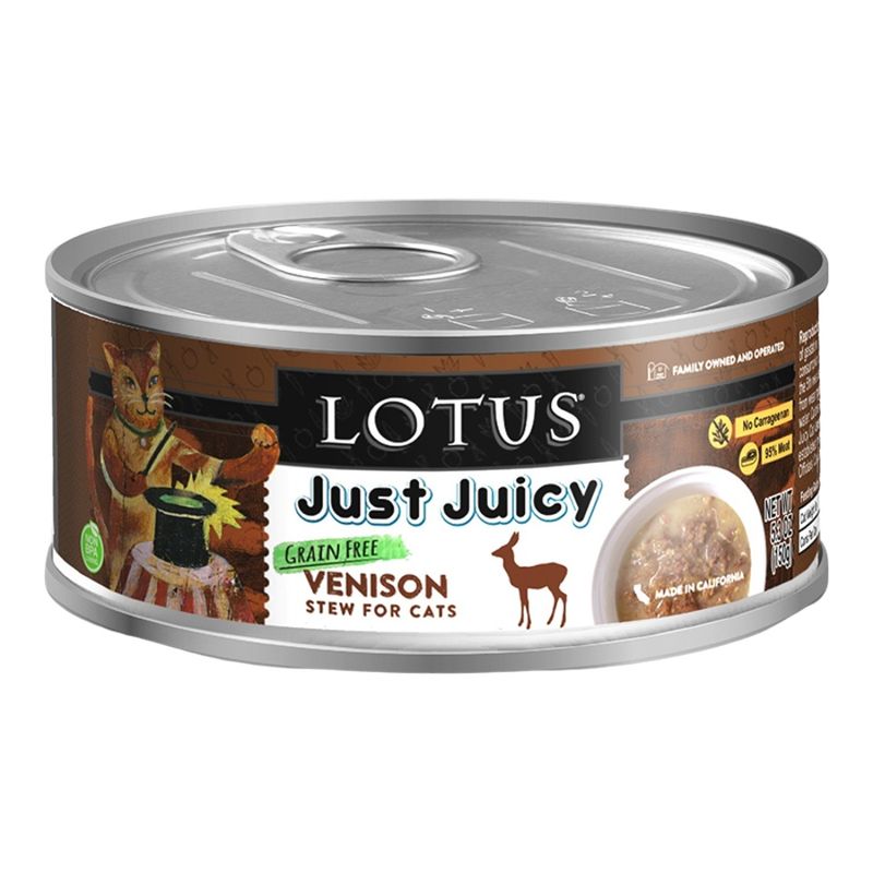 LOTUS CAT JUST JUICY VENISON STEW 5.3OZ
