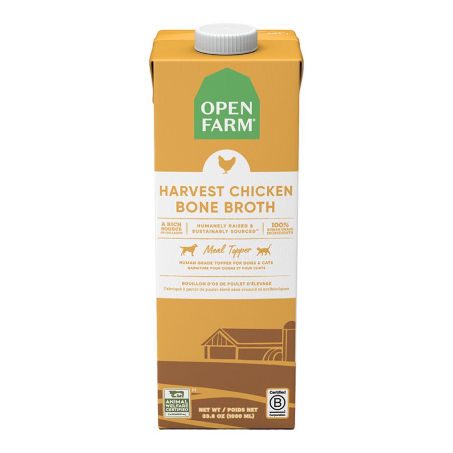 OPENFARM DOG &amp; CAT BONE BROTH CHICKEN 32OZ