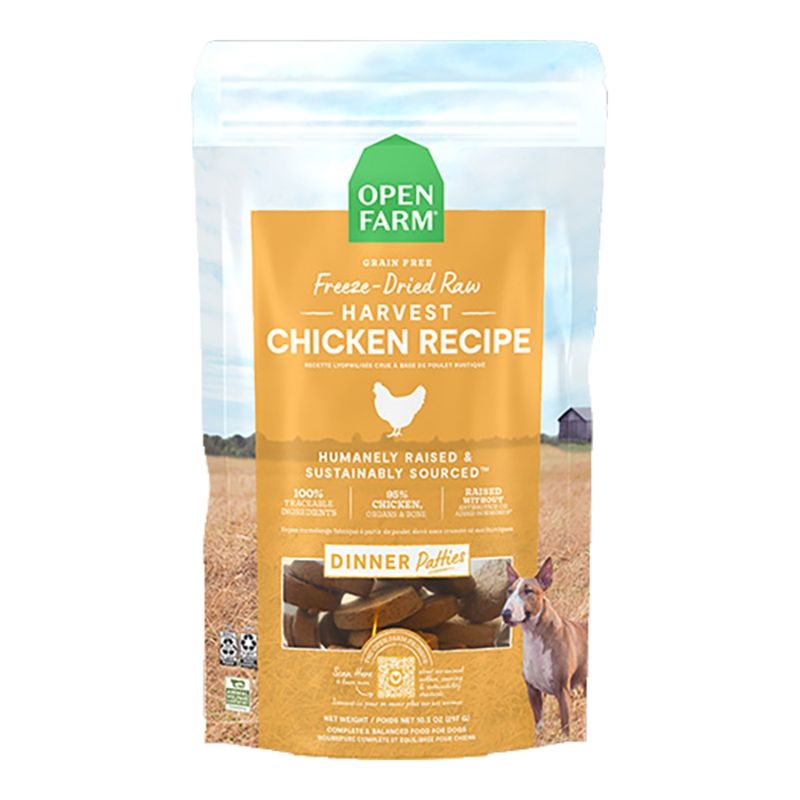 OPENFARM Dog Freeze-dried Raw Patties Chicken 17.5oz