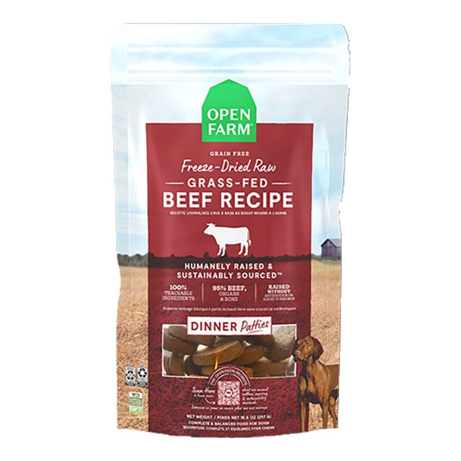 OPENFARM DOG Freeze-Dried RAW PATTIES BEEF 17.5OZ