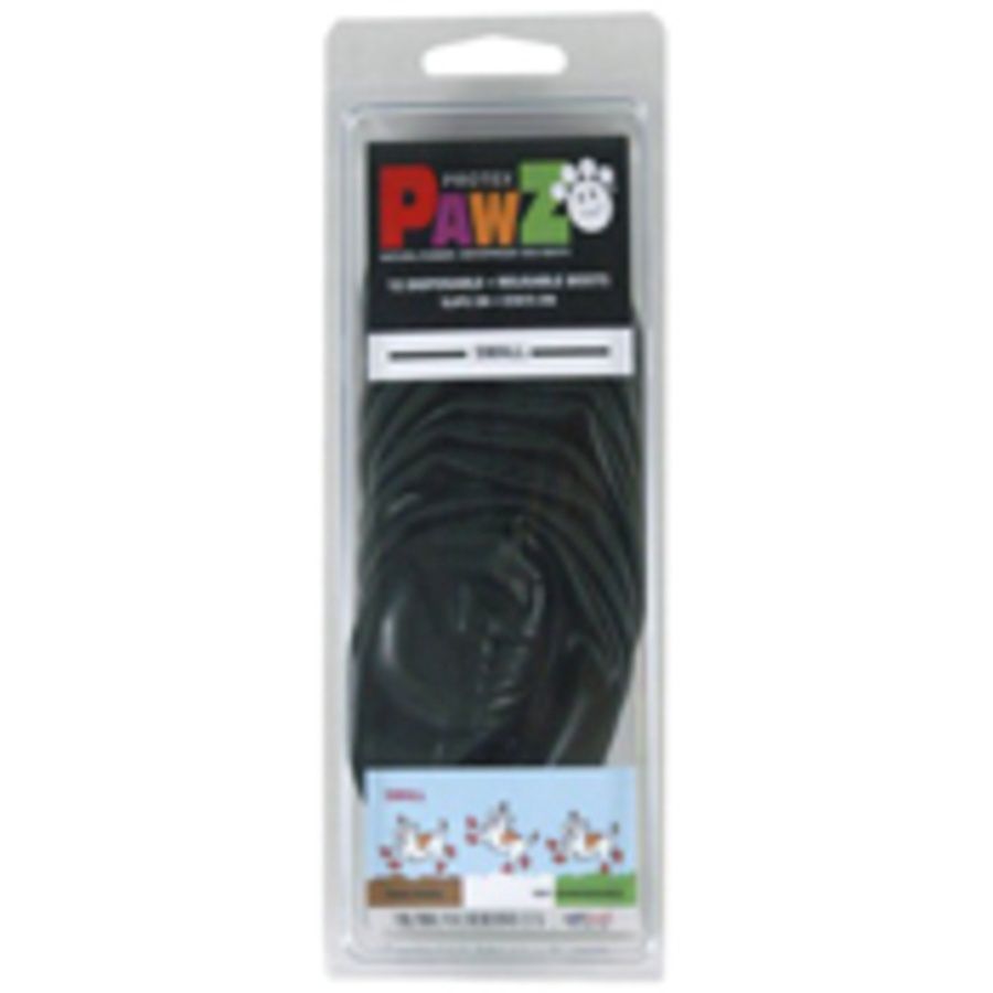 Pawz Dog Boots Black Small 12 Count