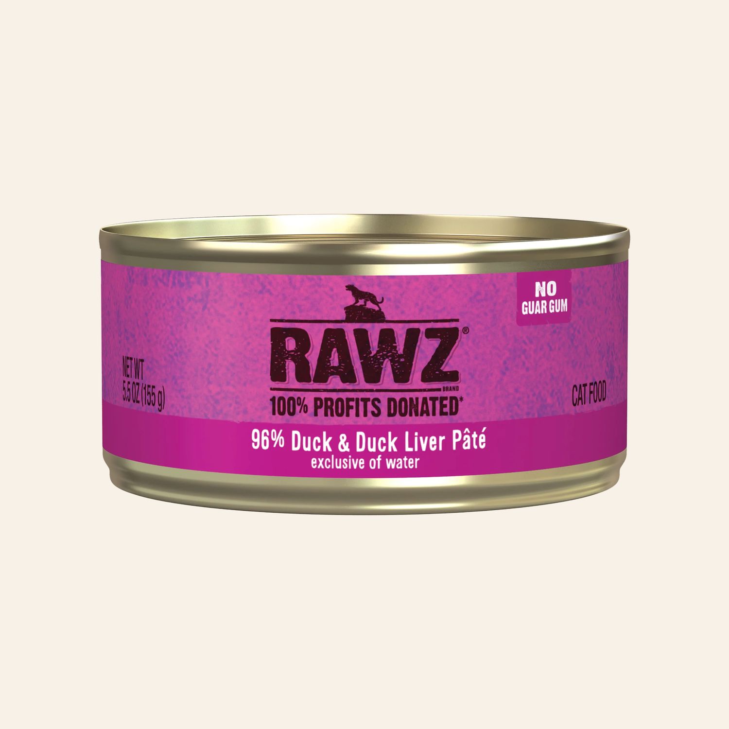 RAWZ CAT 96% Duck &amp; Duck Liver Pâté 5.5oz