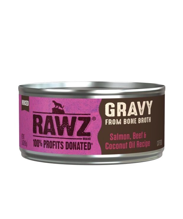 RAWZ Cat Gravy Salmon, Beef &amp; Coconut Oil Recipe 5.5oz