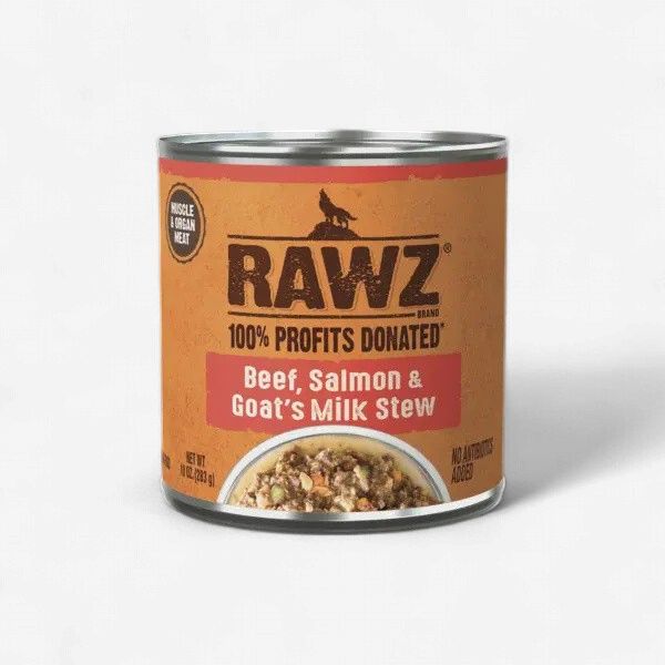 RAWZ Dog Beef, Salmon &amp; Goat Milk Stew 10 Oz