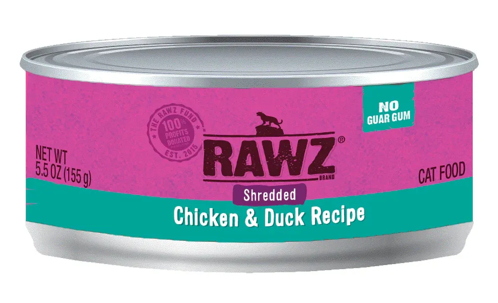 RAWZ Shredded Chicken &amp; Duck Recipe Adult