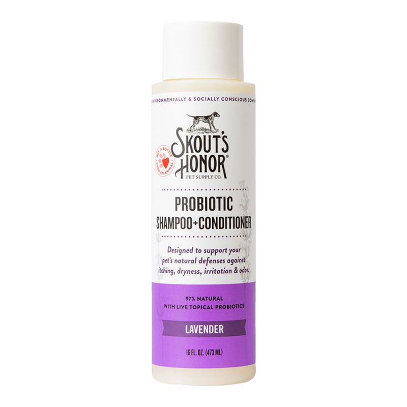 SKOUT'S HONOR Dog Probiotic Shampoo Conditioner Lavender 16oz