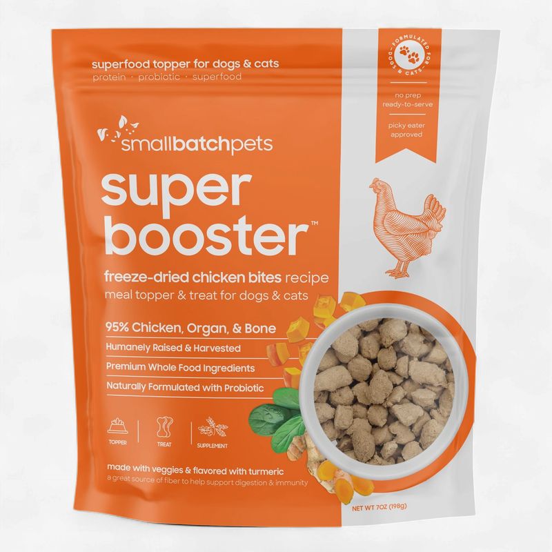 SMALL BATCH Dog &amp; Cat Freeze-dried Super Booster Chicken 7oz