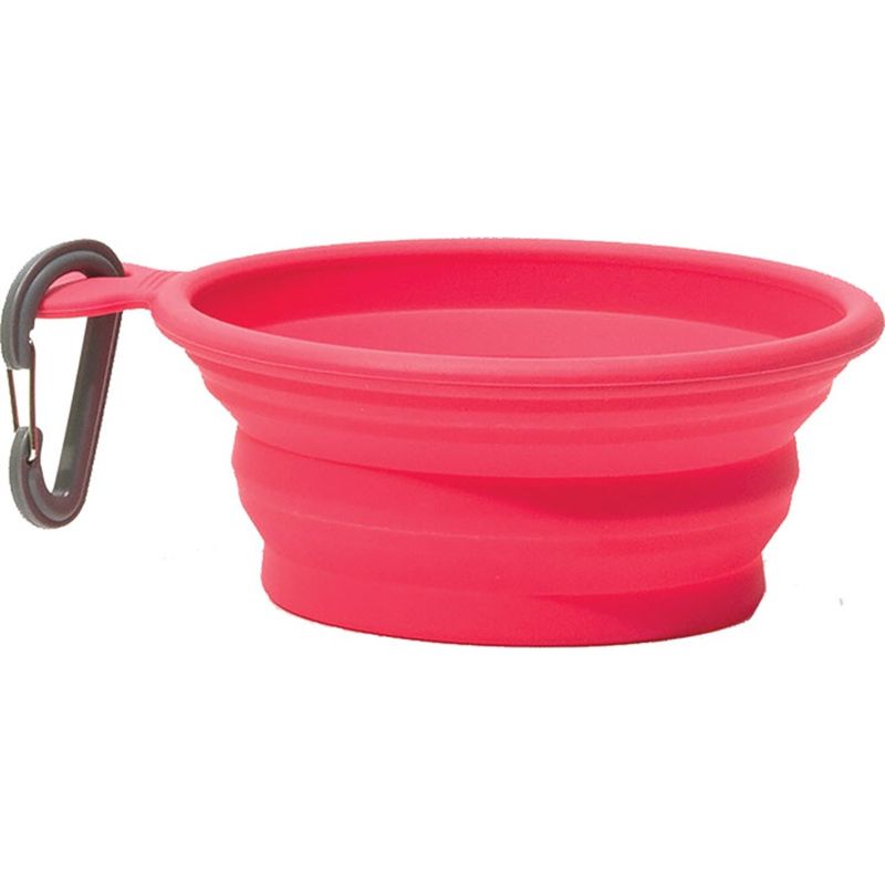 MESSY MUTTS DOG COLLAPSIBLE BOWL RED 3 CUP