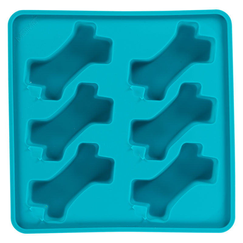 MESSY MUTTS DOG FRAMED SILICONE INTERACTIVE POPSICLE MOLD 10IN X 10IN BLUE