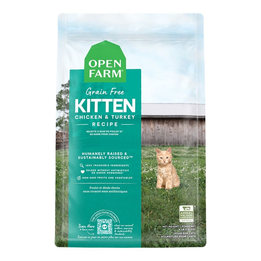OPENFARM CAT GRAIN FREE KITTEN 4LB