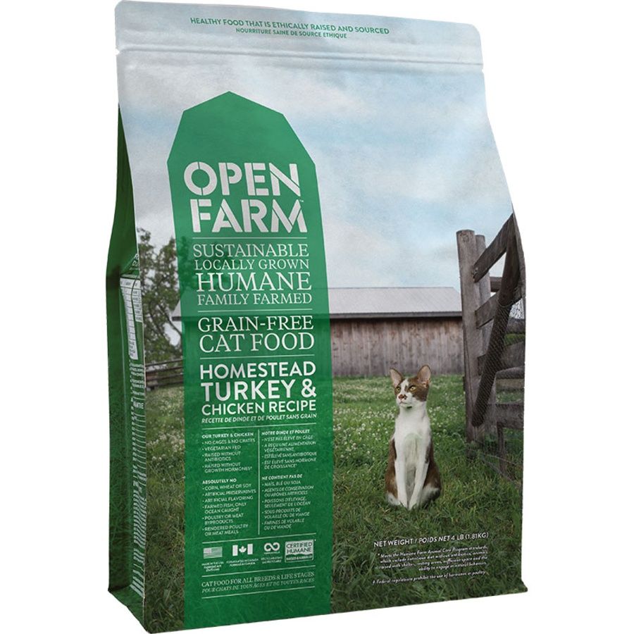 OPENFARM CAT GRAIN FREE TURKEY &amp; CHICKEN 4LBS