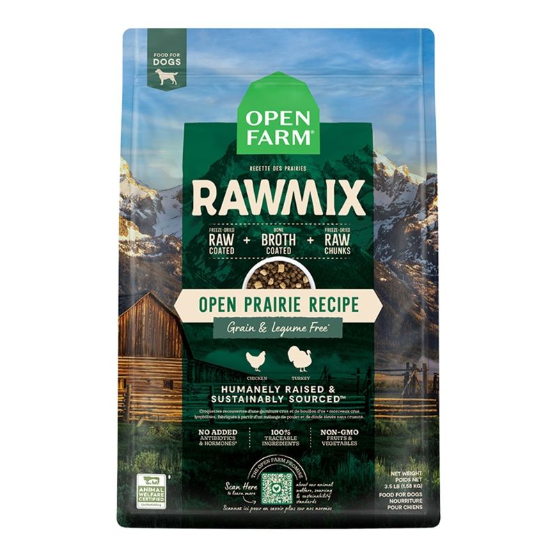 OPENFARM DOG GRAIN FREE RAWMIX PRAIRIE 3.5LBS