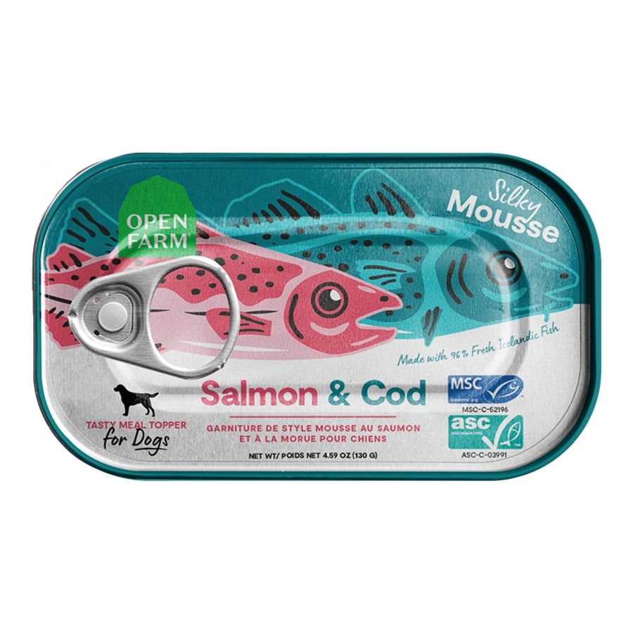 OPENFARM DOG Grain Free Topper Salmon &amp; Cod 4.59oz