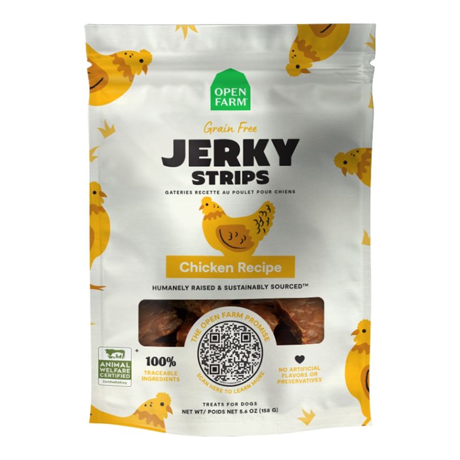 OPENFARM Dog Jerky Strips Chicken 5.6oz